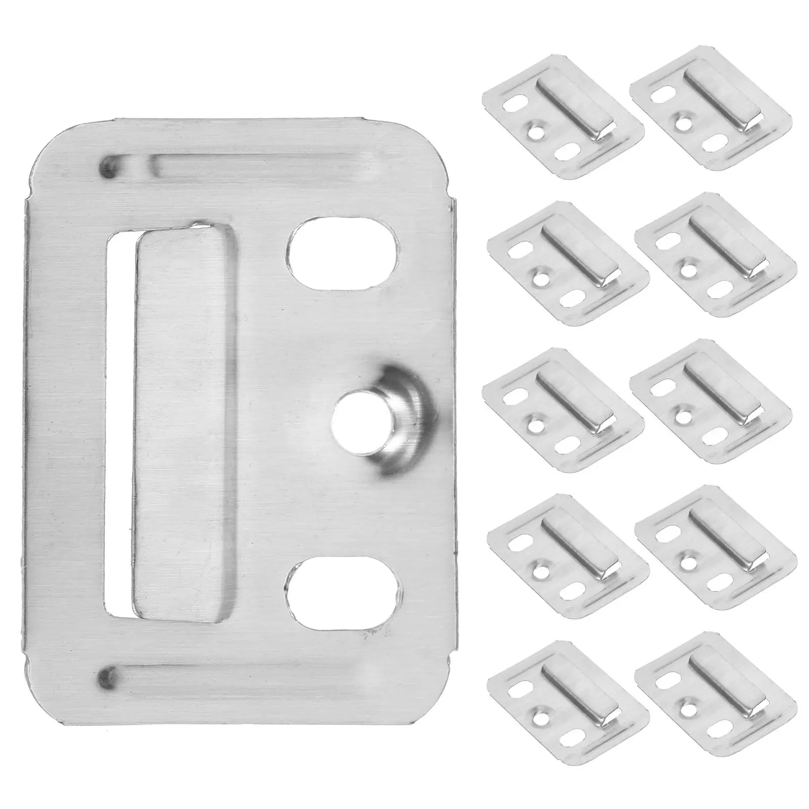 100pcs Stainless Steel Quick Loading Accessories 43*32 Wall Panel Buckle Durable Clamp Integrated Fixing Furniture Hardware
100pcs Stainless Steel Quick Loading Accessories 43*32 Wall Panel Buckle Durable Clamp Integrated Fixing Furniture Hardware