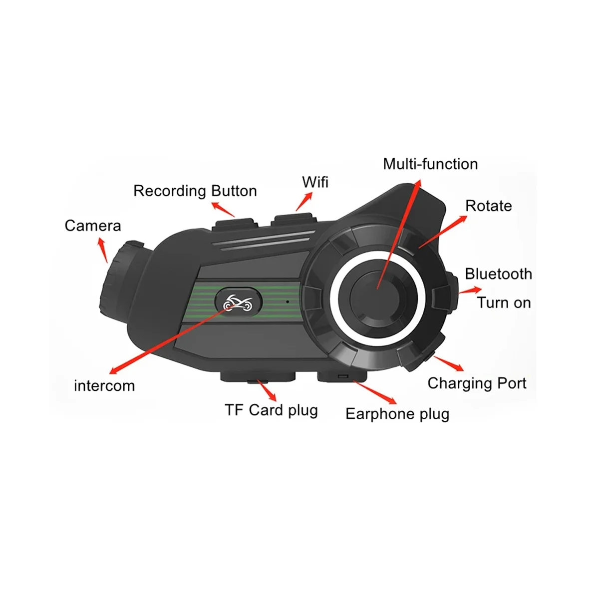 S3 Motorcycle Helmet Camera HD Bluetooth Wifi Motorbike DVR Dash Cam Wireless BT 5.1 Helmet Intercom( 1080P)
S3 Motorcycle Helmet Camera HD Bluetooth Wifi Motorbike DVR Dash Cam Wireless BT 5.1 Helmet Intercom( 1080P)