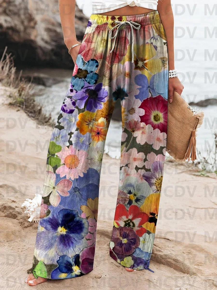 Women's Vintage Floral Art Printed Linen Casual Pants 3D Printed Women's Casual Pants
Women's Vintage Floral Art Printed Linen Casual Pants 3D Printed Women's Casual Pants