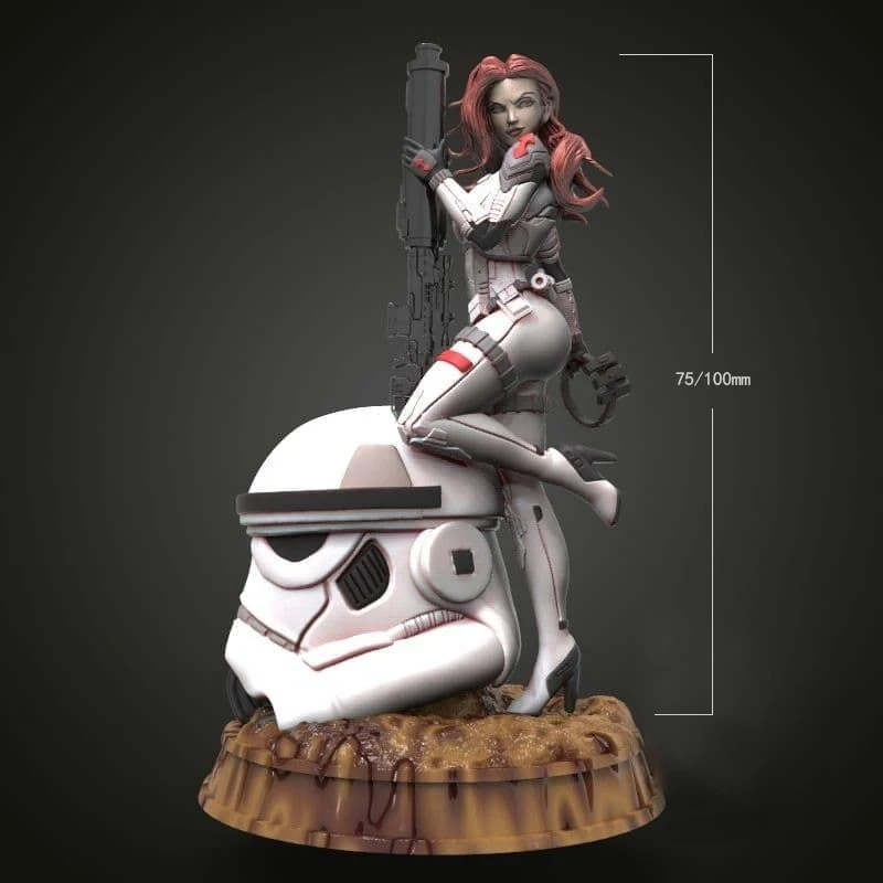 1/24 75 мм 1/18 100 мм модель из смолы, космическая фигурка женщины-солдата, скульптура, неокрашенная, без цвета, RW-342
1/24 75 мм 1/18 100 мм модель из смолы, космическая фигурка женщины-солдата, скульптура, неокрашенная, без цвета, RW-342