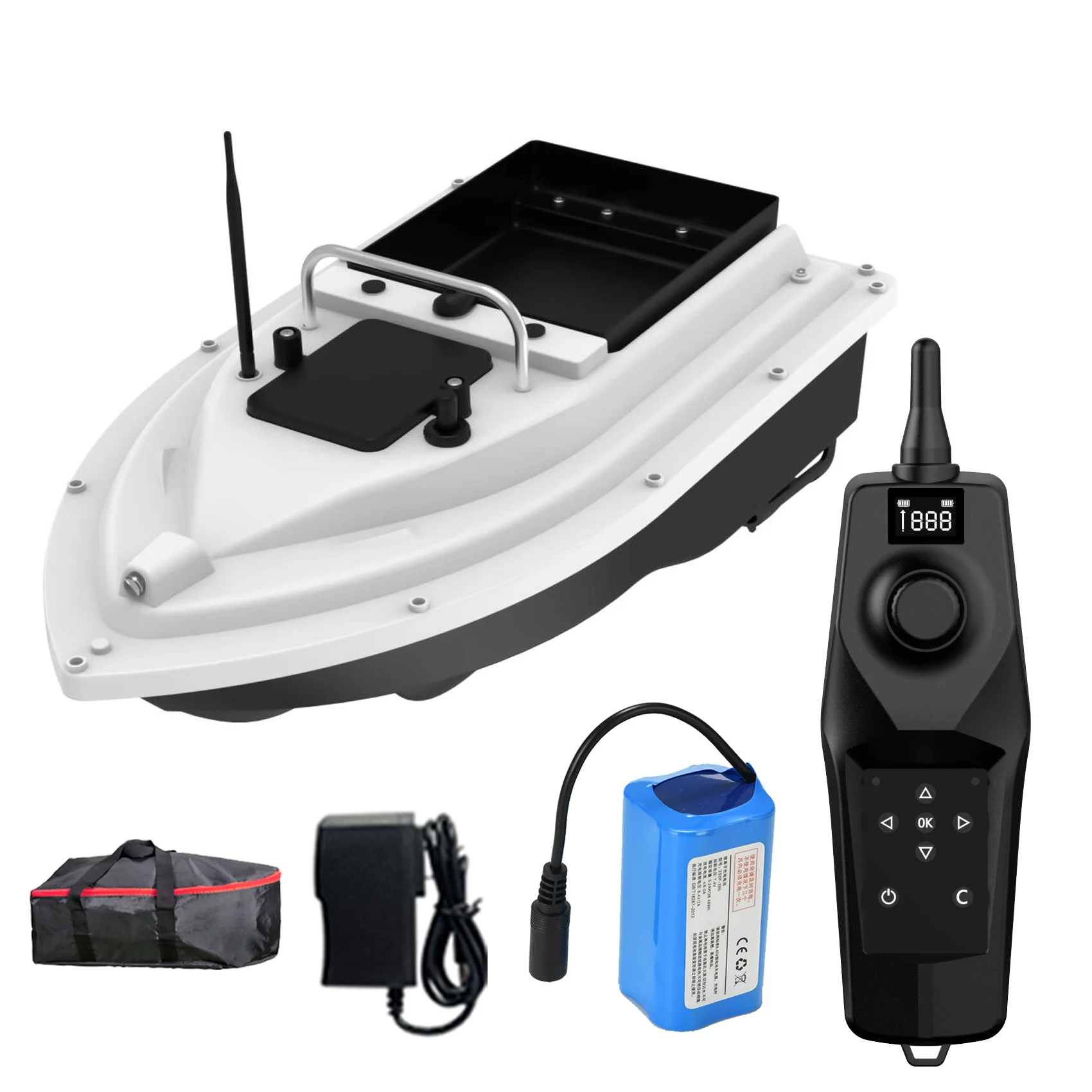 RC Fishing Bait Boat 500M Remote Control GPS Auto Return Function Smart Baiting Vessel for Carp Fishing Tackle Accessories
RC Fishing Bait Boat 500M Remote Control GPS Auto Return Function Smart Baiting Vessel for Carp Fishing Tackle Accessories