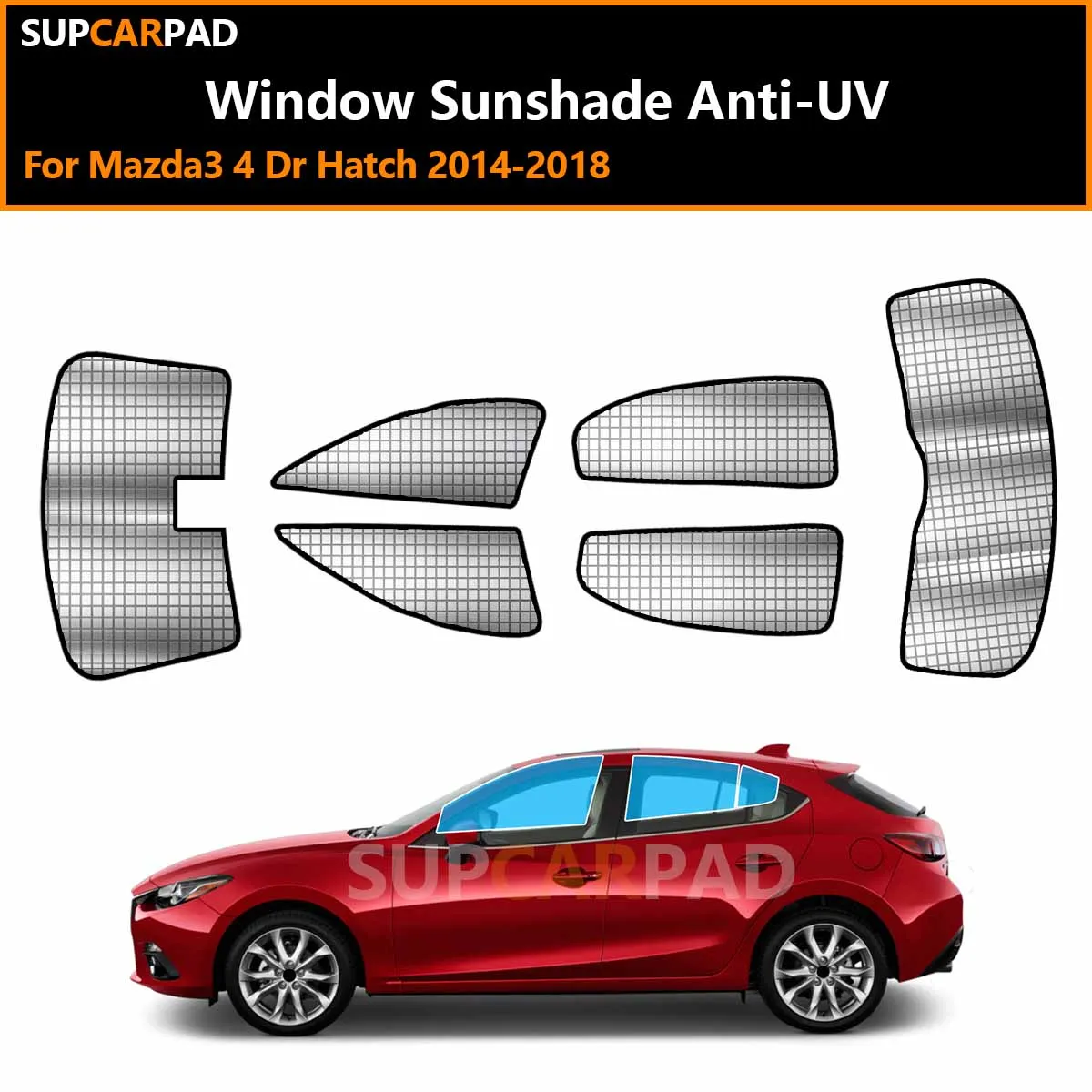 For Mazda3 4 Dr Hatch 2014-2018 Custom Car Window Sunshade Anti-UV Car Sun Window Visors Sunshade Covers Accessories
For Mazda3 4 Dr Hatch 2014-2018 Custom Car Window Sunshade Anti-UV Car Sun Window Visors Sunshade Covers Accessories