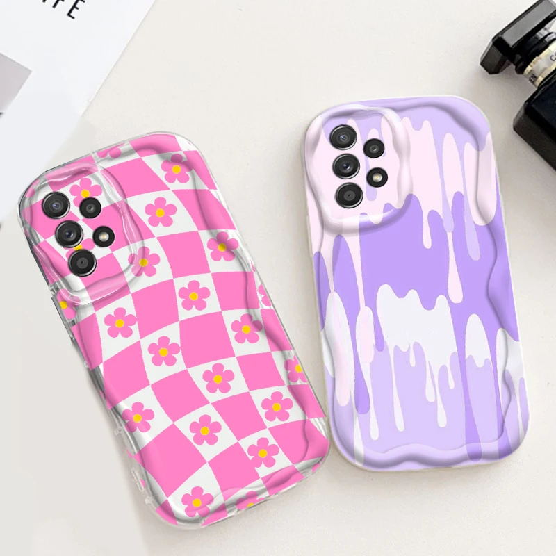 Flower Square Art Purple Pink For Samsung A55 A54 A53 A52 A35 A34 A33 A32 A25 A24 A23 A22 A21S A15 A13 A14 5G Wave Oil Cover
Flower Square Art Purple Pink For Samsung A55 A54 A53 A52 A35 A34 A33 A32 A25 A24 A23 A22 A21S A15 A13 A14 5G Wave Oil Cover