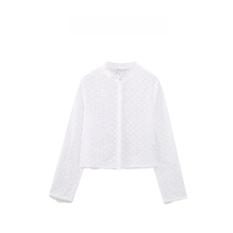 New 2023 Women's Faionable White round Ne Long Sve Embroidered Top Versatile Summer irt Commute Sle Pure Color But...
New 2023 Women's Faionable White round Ne Long Sve Embroidered Top Versatile Summer irt Commute Sle Pure Color But...