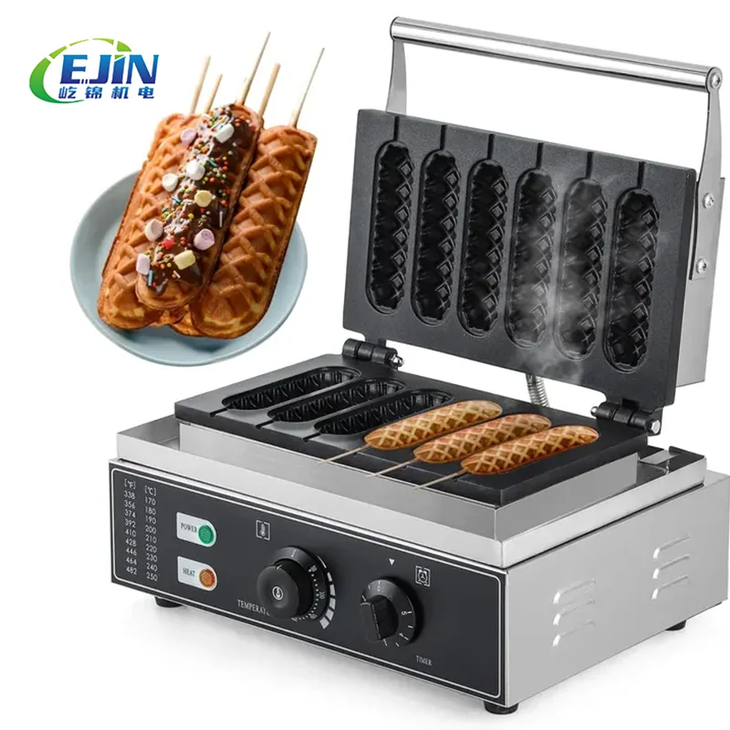 Other Snack Machines Corn Hot Dog Make Machine Electric Waffle Maker Heating-up 6 Slices Waffle Machine For Commercial
Other Snack Machines Corn Hot Dog Make Machine Electric Waffle Maker Heating-up 6 Slices Waffle Machine For Commercial