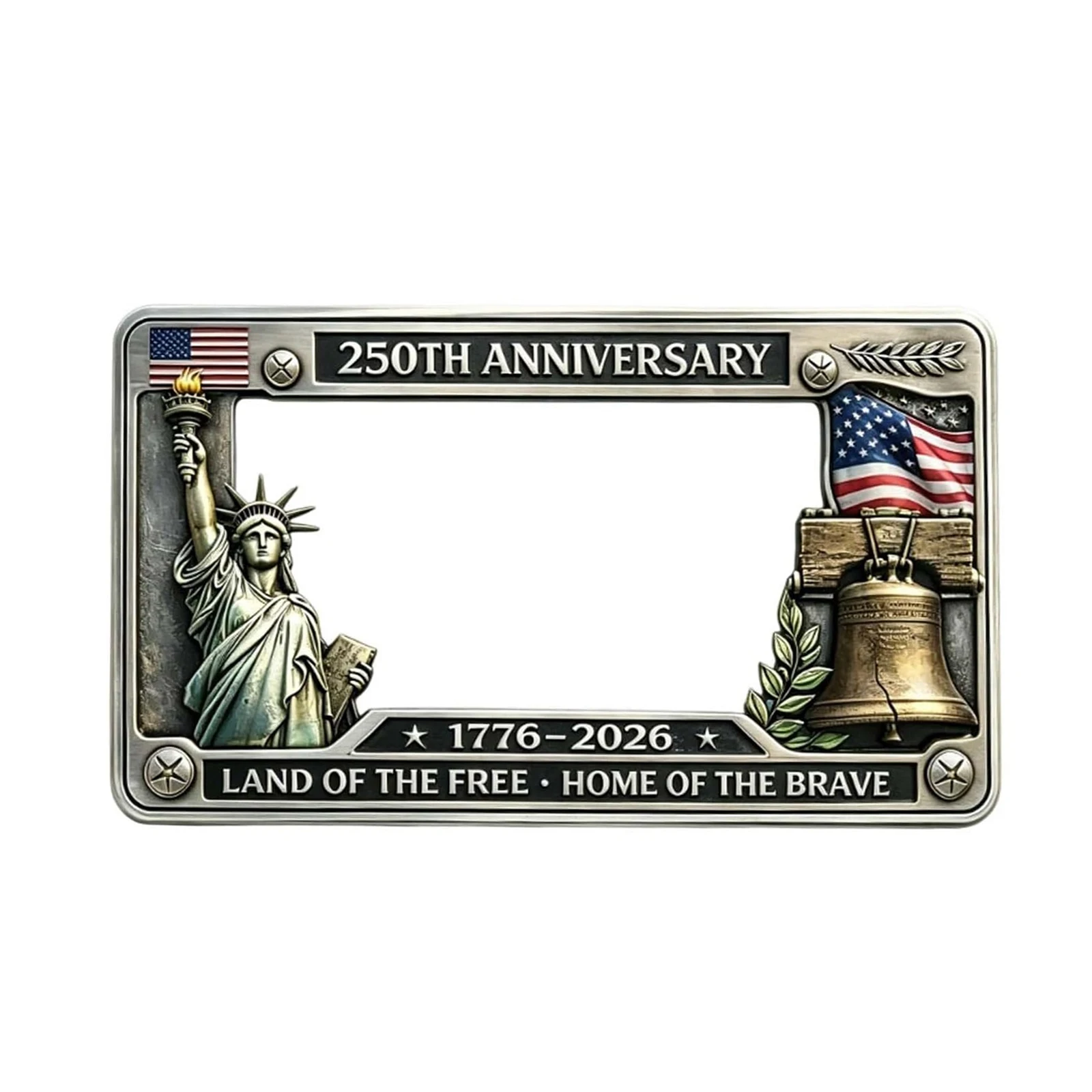 United States 250th Anniversary Car Plate Frame Commemorative Patriotic License Plate Cover Fits Standard Size for Women Men
United States 250th Anniversary Car Plate Frame Commemorative Patriotic License Plate Cover Fits Standard Size for Women Men