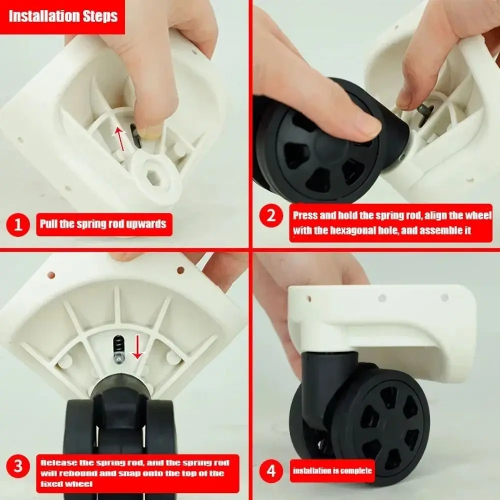 Chair Wheels Quiet 360 Degree Swivel Wear-resistant Smooth Luggage Wheels Removable Sturdy Furniture Casters for Trolleys
Chair Wheels Quiet 360 Degree Swivel Wear-resistant Smooth Luggage Wheels Removable Sturdy Furniture Casters for Trolleys