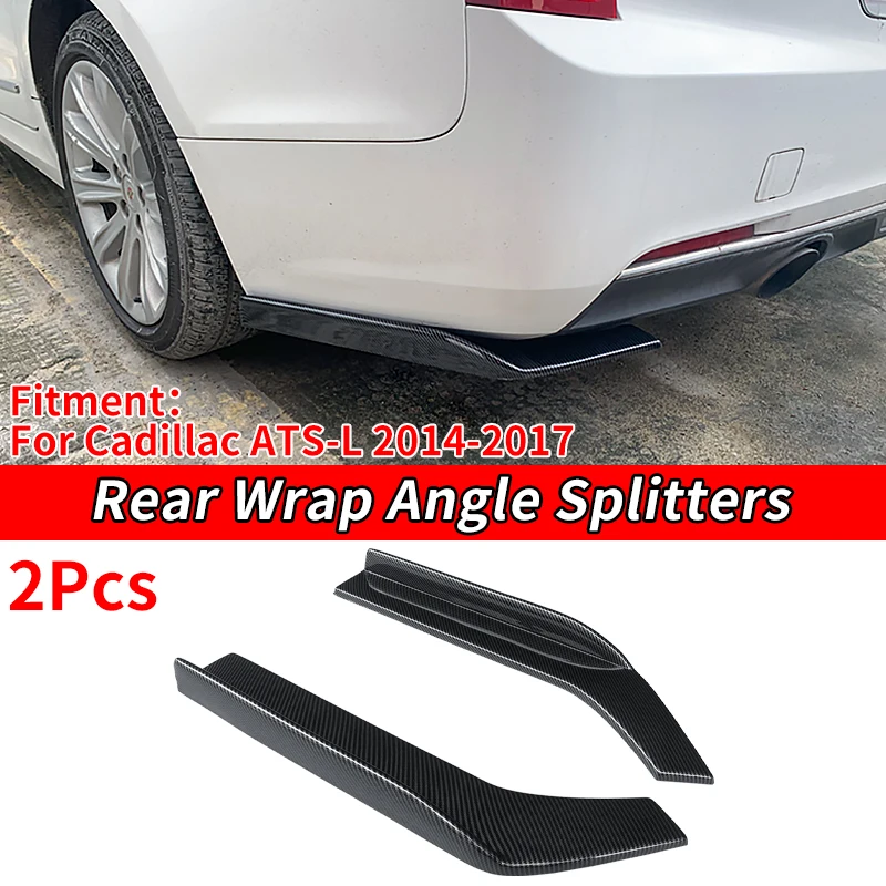 Car Rear Bumper Spoiler Protective Plate Automotive Diffuser Wrap Angle Carbon Fiber Look ABS For Cadillac ATS-L 2014-2017 2016
Car Rear Bumper Spoiler Protective Plate Automotive Diffuser Wrap Angle Carbon Fiber Look ABS For Cadillac ATS-L 2014-2017 2016