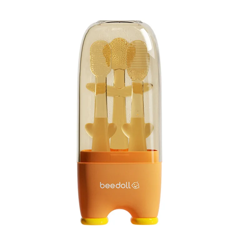 3-in-1 Silicone Baby Toothbrush Newborn Teether Infant Toothbrush Tongue Cleaner Teething Stick
3-in-1 Silicone Baby Toothbrush Newborn Teether Infant Toothbrush Tongue Cleaner Teething Stick
