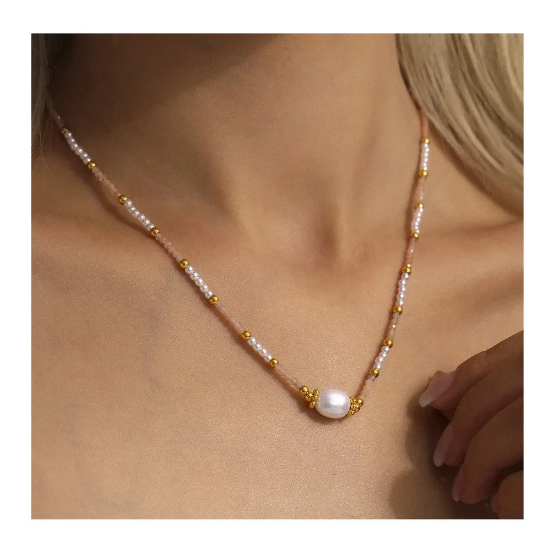 Seattle Style Design Sense Shijiabei Bead Cut Natural Stone Handmade Chain Beaded Necklace Fashion Jewelry Women
Seattle Style Design Sense Shijiabei Bead Cut Natural Stone Handmade Chain Beaded Necklace Fashion Jewelry Women