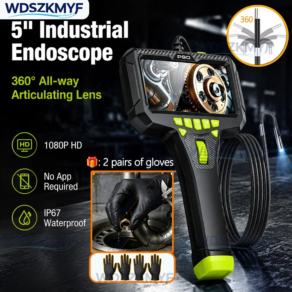 5inch LCD Monitor Industrial Inspection Camera 360 Articulating Borescope 1080P 6.0mm With 2 Way Lens For Automotive pipes gift
5inch LCD Monitor Industrial Inspection Camera 360 Articulating Borescope 1080P 6.0mm With 2 Way Lens For Automotive pipes gift