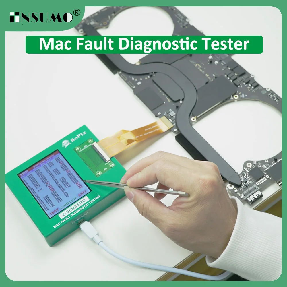 Sofix S-UEM3 PRO Mac Fault Diagnostic Tester For MacBook 2016-2025 EDP Connector Detector Logic Board Motherboard Repair Tool
Sofix S-UEM3 PRO Mac Fault Diagnostic Tester For MacBook 2016-2025 EDP Connector Detector Logic Board Motherboard Repair Tool