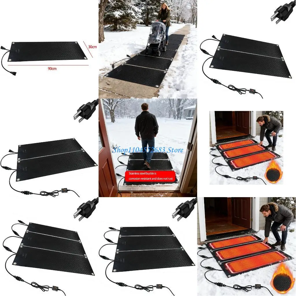Y6GD Safe Snow Melting Structure 110V Rubber Mat 30x90cm Overwarm Security for Family Driveway Power Efficient Installation
Y6GD Safe Snow Melting Structure 110V Rubber Mat 30x90cm Overwarm Security for Family Driveway Power Efficient Installation
