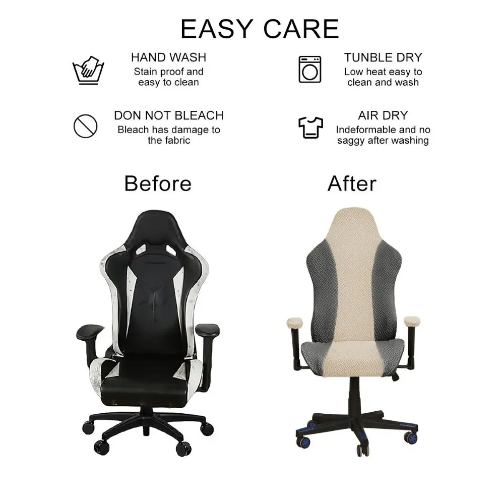 Match Colors Gaming Chair Cover Dustproof Stretchable Computer Chair Cover Elastic with Armrest Cover Seat Protectors
Match Colors Gaming Chair Cover Dustproof Stretchable Computer Chair Cover Elastic with Armrest Cover Seat Protectors