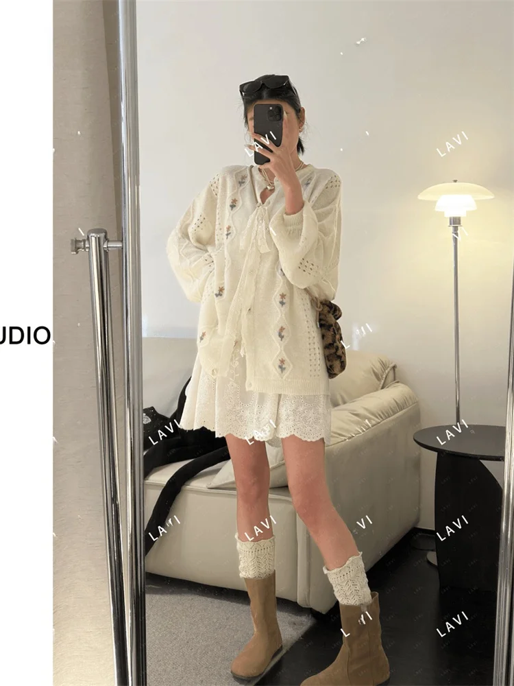 Art Student Floral Embroidery Sweater Dr Set Women's Long Sve round Ne Spring Faion Chic Outfit Two-Piece Ensemble
Art Student Floral Embroidery Sweater Dr Set Women's Long Sve round Ne Spring Faion Chic Outfit Two-Piece Ensemble