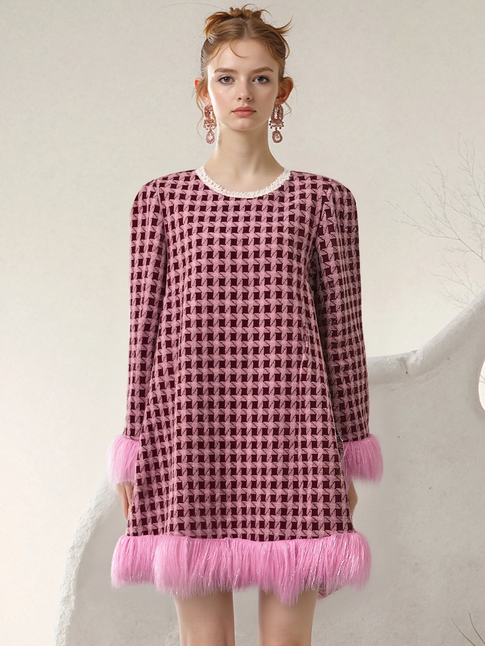 LASS LIZ Original Independent Design Christmas New Year Celebration Loose Dress Coat Autumn Winter New Style A-Line Skirt
LASS LIZ Original Independent Design Christmas New Year Celebration Loose Dress Coat Autumn Winter New Style A-Line Skirt