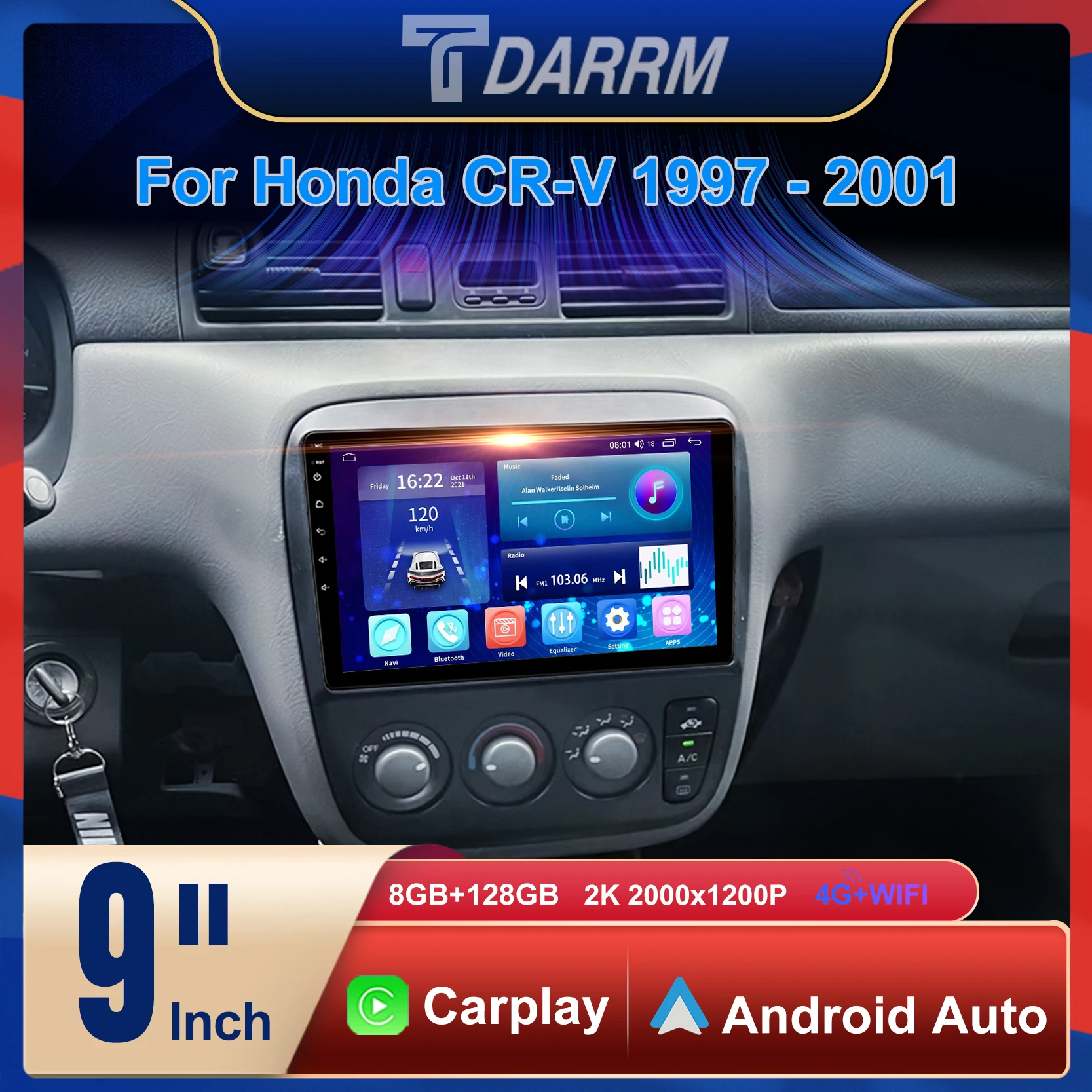 Android 12 для Honda CR-V 1997-2001 Автомобильный мультимедийный GPS-радио-навигатор NAVI-плеер стерео WiF + 4G BT 360 Экран камеры
Android 12 для Honda CR-V 1997-2001 Автомобильный мультимедийный GPS-радио-навигатор NAVI-плеер стерео WiF + 4G BT 360 Экран камеры