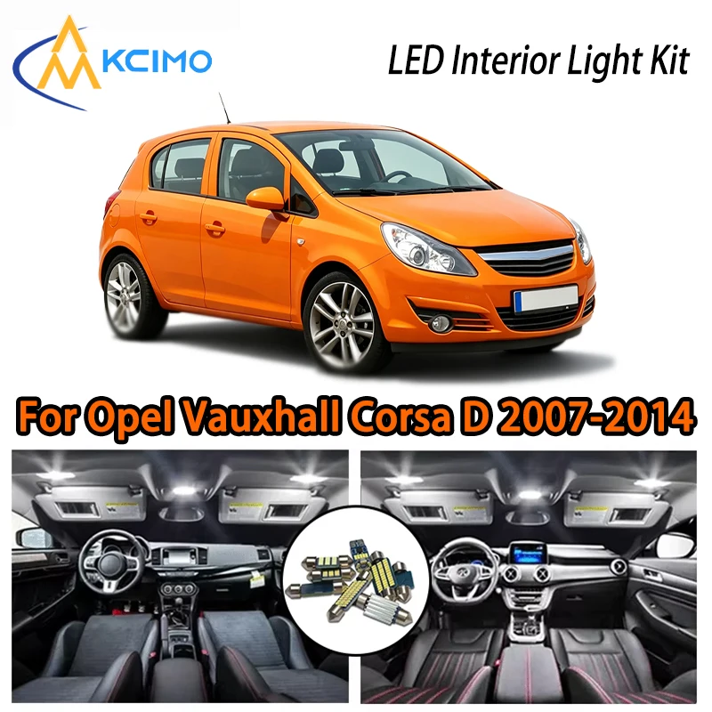 Long Life Interior Lights For Opel Vauxhall Corsa D 2007-2014, White Ice Blue Two Colors Super Bright LED Kit
Long Life Interior Lights For Opel Vauxhall Corsa D 2007-2014, White Ice Blue Two Colors Super Bright LED Kit