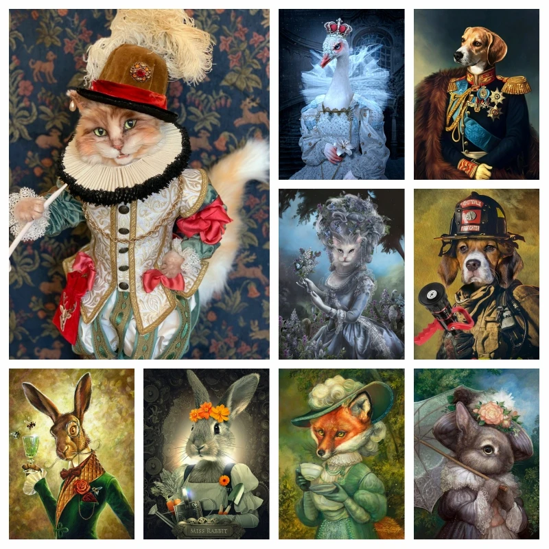 Cute Dressed Pet Animals Diamond Painting AB Drills Art Cat Dog Rabbit And Fox Portrait Cross Stitch Mosaic Craft Home Decor
Cute Dressed Pet Animals Diamond Painting AB Drills Art Cat Dog Rabbit And Fox Portrait Cross Stitch Mosaic Craft Home Decor