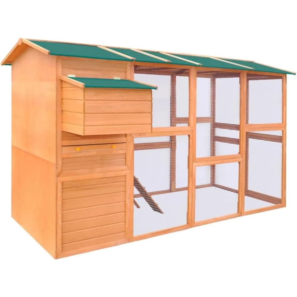 Chicken Coop116"x64.2"x67",Spacious Chicken Coop Nest Box and Nonslip Ramps Improved Comfort and Convenience Animal Supplies
Chicken Coop116"x64.2"x67",Spacious Chicken Coop Nest Box and Nonslip Ramps Improved Comfort and Convenience Animal Supplies
