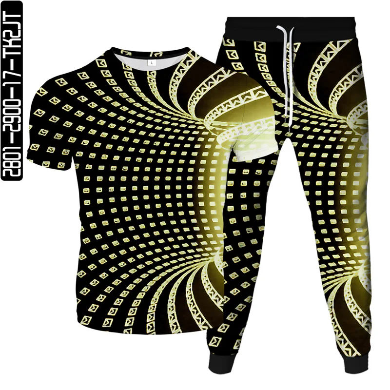 Men Sets Summer Tracksuit Colorful Vortex Dot Fashion Print Clothing Women Casual Short Sleeves T-Shirt+Trousers Two Piece Suit
Men Sets Summer Tracksuit Colorful Vortex Dot Fashion Print Clothing Women Casual Short Sleeves T-Shirt+Trousers Two Piece Suit