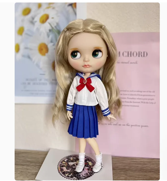 2 шт. милый топ в стиле моряка 2025 Blythe/Landoudou + юбка (подходит для Lulu,ymy24, Ob22,24,26,zone, Jenny)
2 шт. милый топ в стиле моряка 2025 Blythe/Landoudou + юбка (подходит для Lulu,ymy24, Ob22,24,26,zone, Jenny)