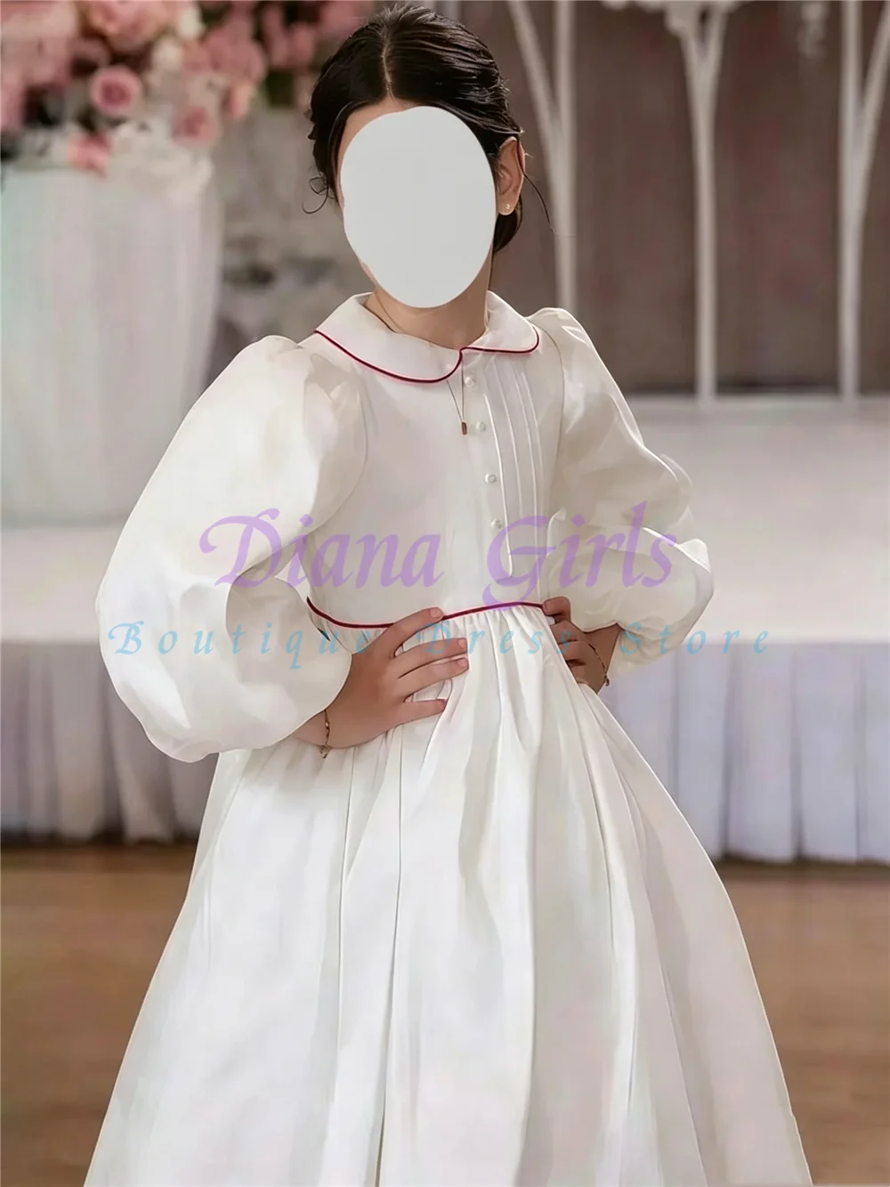 Elegant Communion Flower Girl Dress Quality Satin Or Taffeta Fluffy With Embroidery Applique For Kids Wedding Ball Birthday Part
Elegant Communion Flower Girl Dress Quality Satin Or Taffeta Fluffy With Embroidery Applique For Kids Wedding Ball Birthday Part