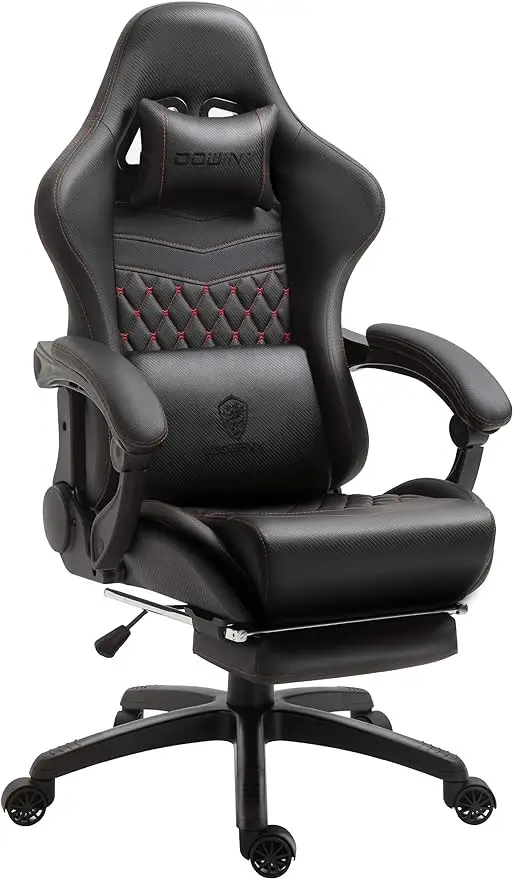 Dowinx Gaming/Office PC Chair with Massage Lumbar Support, Vintage Style PU Leather High Back Adjustable Swivel
Dowinx Gaming/Office PC Chair with Massage Lumbar Support, Vintage Style PU Leather High Back Adjustable Swivel