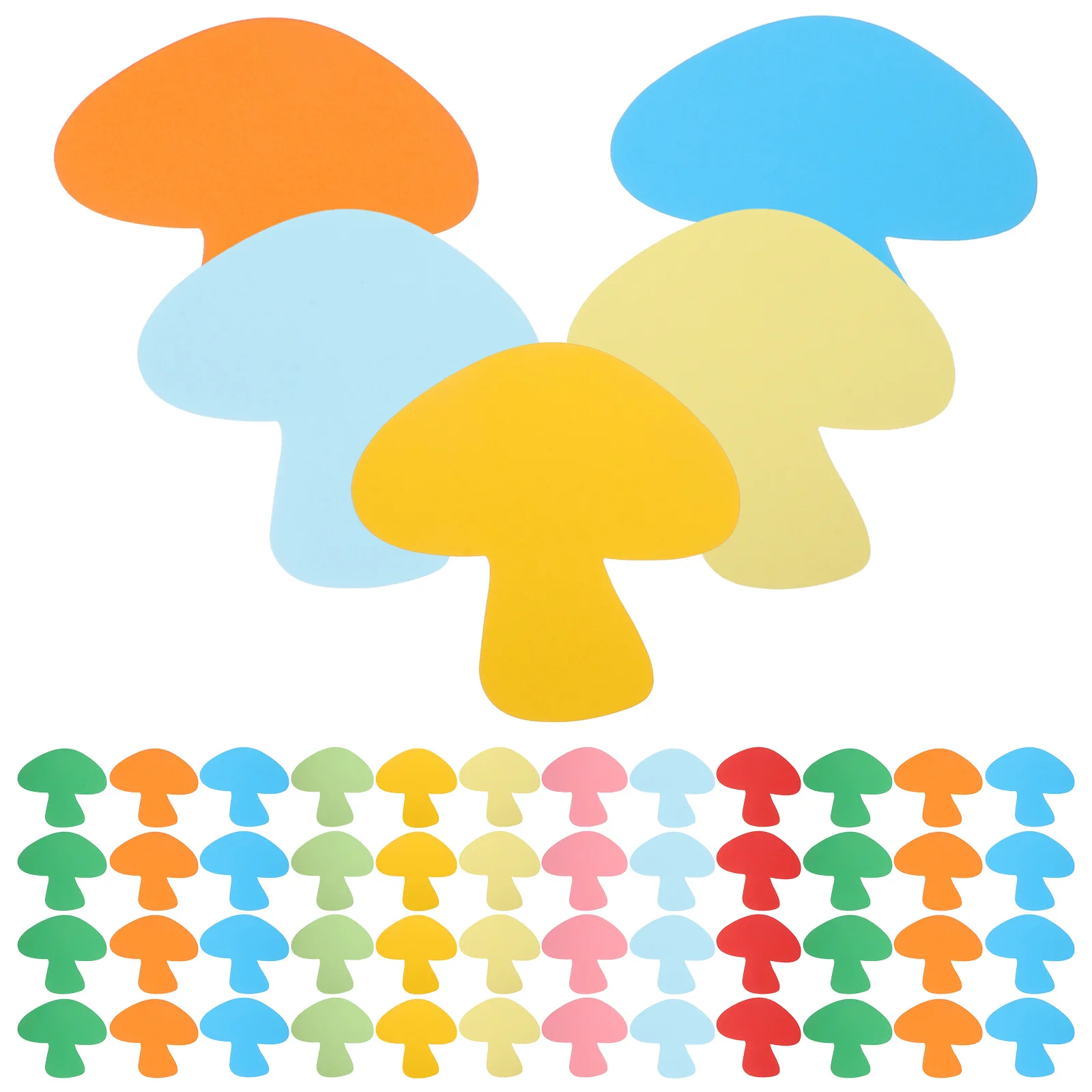 72 Pcs Colored Paper Mushrooms Cutouts Shapes Square Decors School Wall Decorative DIY Decorations Office
72 Pcs Colored Paper Mushrooms Cutouts Shapes Square Decors School Wall Decorative DIY Decorations Office