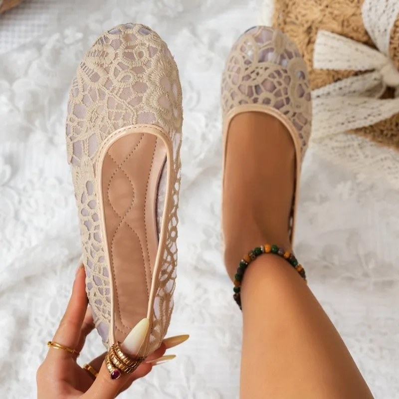 Womens Flat Shoes Slip on Lace Loafers Ballet Flats Sheer Mesh Floral Breathable Casual Comfort Summer Daily Walking Footwear
Womens Flat Shoes Slip on Lace Loafers Ballet Flats Sheer Mesh Floral Breathable Casual Comfort Summer Daily Walking Footwear