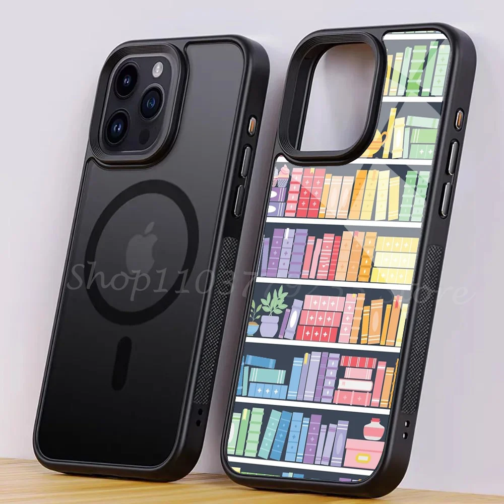 Rainbow Books Shelf Pattern Phone Case For IPhone 15 14 13 Pro Max 11 Mini Alex Mirror For Magsafe Wireless Charging Cover
Rainbow Books Shelf Pattern Phone Case For IPhone 15 14 13 Pro Max 11 Mini Alex Mirror For Magsafe Wireless Charging Cover