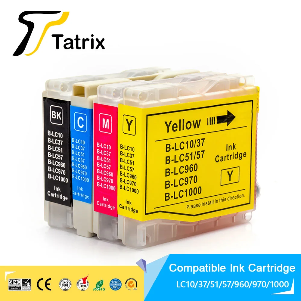 Tatrix LC10 LC37 LC51 LC57 LC960 LC970 LC1000 картридж для Brother DCP-130C 135C 150C 153C 155C 157C
Tatrix LC10 LC37 LC51 LC57 LC960 LC970 LC1000 картридж для Brother DCP-130C 135C 150C 153C 155C 157C