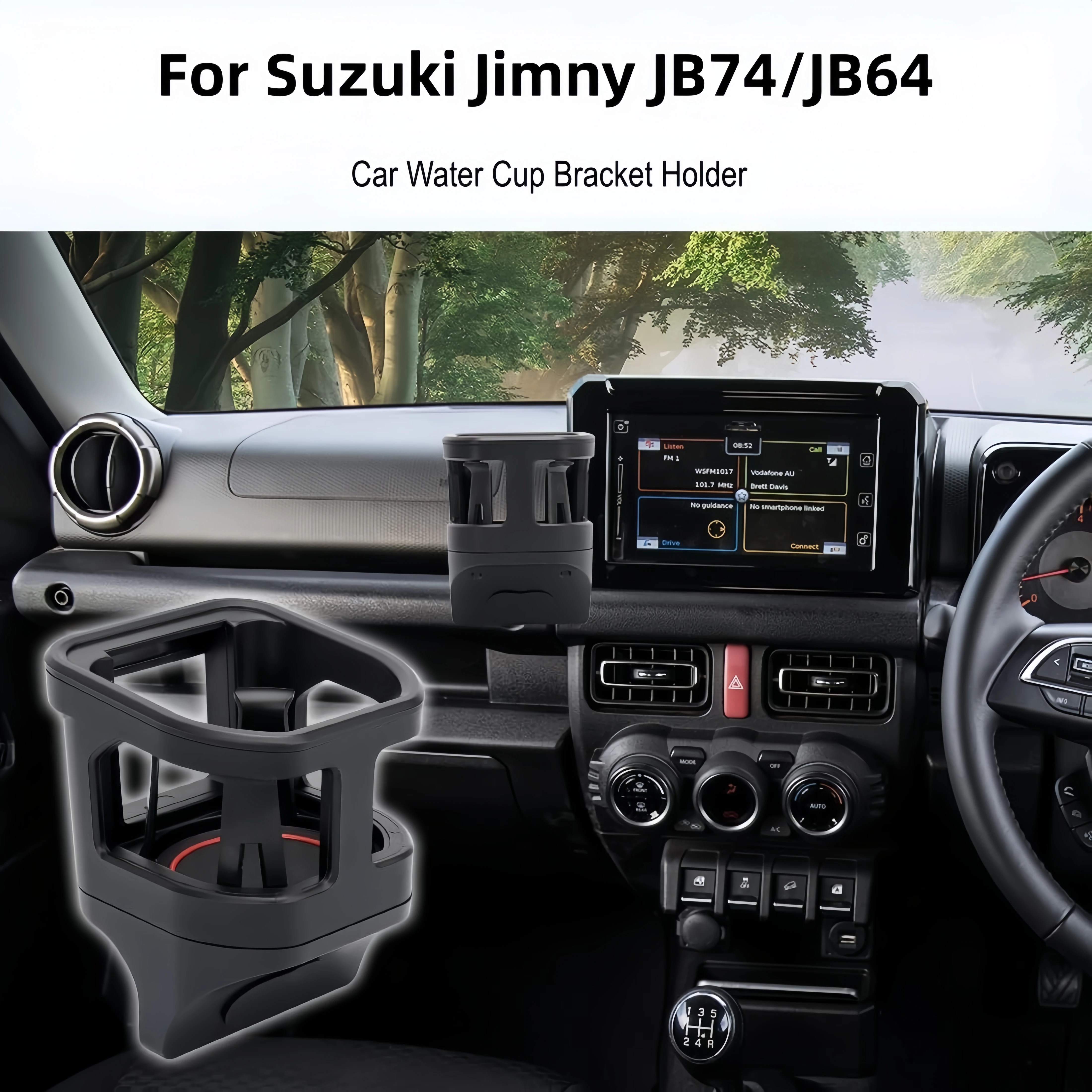 Car Water Cup Holder Mount Organizer Box and Interior Accessories for Suzuki Jimny JB74/JB64 2018 2019 2020 2021 2022 2023
Car Water Cup Holder Mount Organizer Box and Interior Accessories for Suzuki Jimny JB74/JB64 2018 2019 2020 2021 2022 2023
