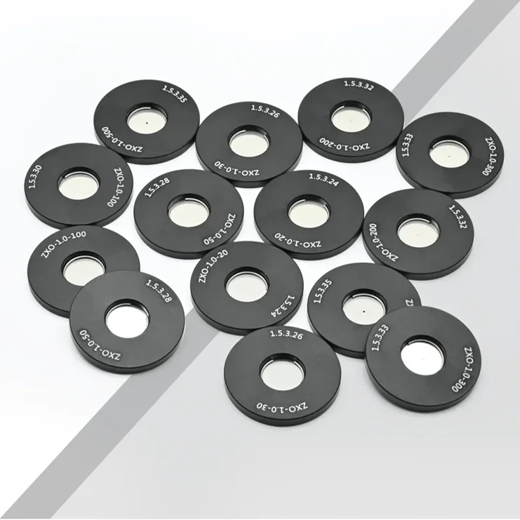 Precision pinhole diameter in optical laboratory φ Accessories for 30/40/50um/75 micron spatial filter system
Precision pinhole diameter in optical laboratory φ Accessories for 30/40/50um/75 micron spatial filter system