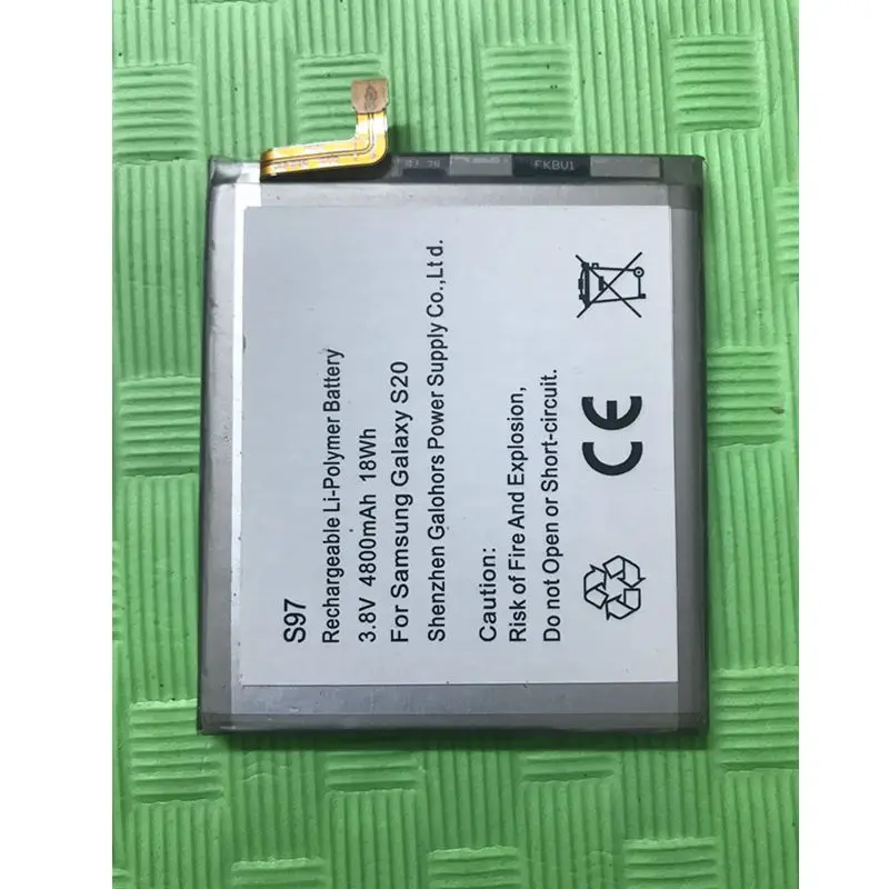 10Pcs/Bag 3.8V Li-polymer Battery for Samsung Galaxy S20 EB-BG980ABY High Quality
10Pcs/Bag 3.8V Li-polymer Battery for Samsung Galaxy S20 EB-BG980ABY High Quality