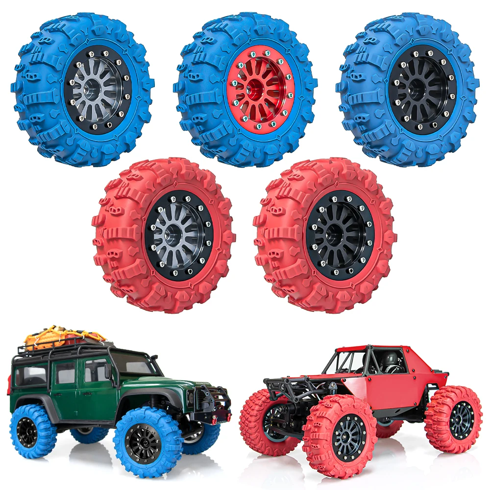 1.45" Aluminium Beadlock Wheel Tires 1.3 Inch Crawler Tire Colored for 1/18 1/24 TRX4M SCX24 RC Crawler Car Tyre Upgrade
1.45" Aluminium Beadlock Wheel Tires 1.3 Inch Crawler Tire Colored for 1/18 1/24 TRX4M SCX24 RC Crawler Car Tyre Upgrade