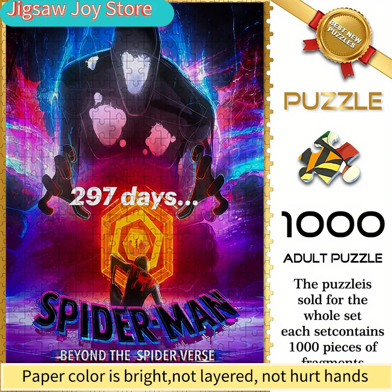 of Marvel Spider-Man Themed Seamless Puzzles W26.1.9-80, Spider-Man Across The Universe Neon Countdown Poster, Durable Thick P
of Marvel Spider-Man Themed Seamless Puzzles W26.1.9-80, Spider-Man Across The Universe Neon Countdown Poster, Durable Thick P