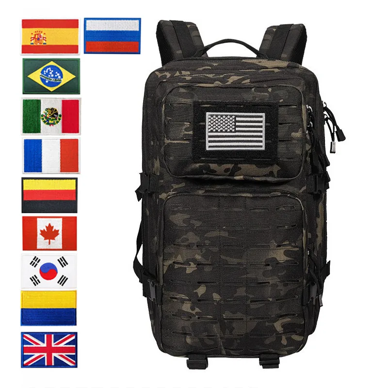 Mountaineering Backpack Tactical Men Outdoor Trekking Sports Backpacks Camouflage MOLLE System 3P Bags 45L
Mountaineering Backpack Tactical Men Outdoor Trekking Sports Backpacks Camouflage MOLLE System 3P Bags 45L