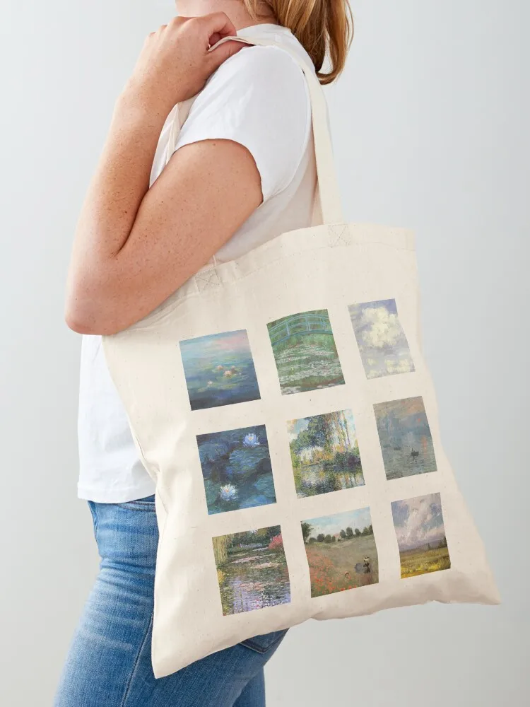Monet square pictures Tote Bag Women's tote bag cloth bag woman cute tote Custom
Monet square pictures Tote Bag Women's tote bag cloth bag woman cute tote Custom