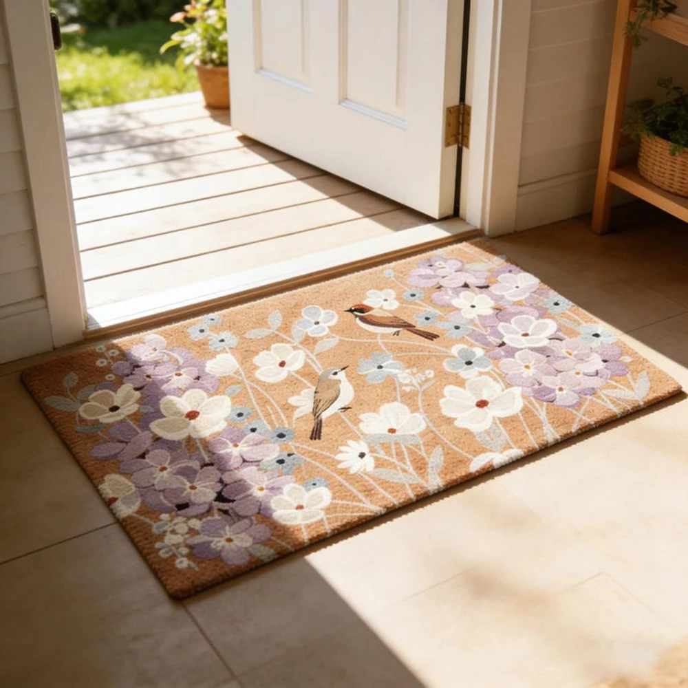 Cheerful Floral Bird Mat Custom Carpet Happy Bloom Anti Wear Kitchen Door Vibrant Nature Flora Home Decor Housewarming Gift
Cheerful Floral Bird Mat Custom Carpet Happy Bloom Anti Wear Kitchen Door Vibrant Nature Flora Home Decor Housewarming Gift