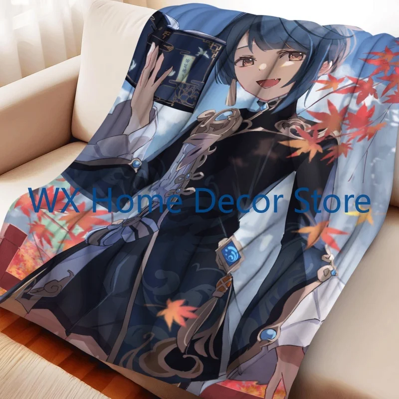 Фланелевое одеяло Genshin Impact Xingqiu для уютного декора гостиной
Фланелевое одеяло Genshin Impact Xingqiu для уютного декора гостиной
