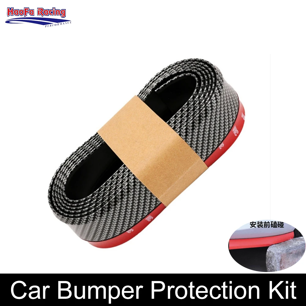 Universal Car Front Bumper Lip Spoiler Side Skirt Bumper Strip Carbon Fiber Rubber Anti Scratch Protector 2.5M
Universal Car Front Bumper Lip Spoiler Side Skirt Bumper Strip Carbon Fiber Rubber Anti Scratch Protector 2.5M