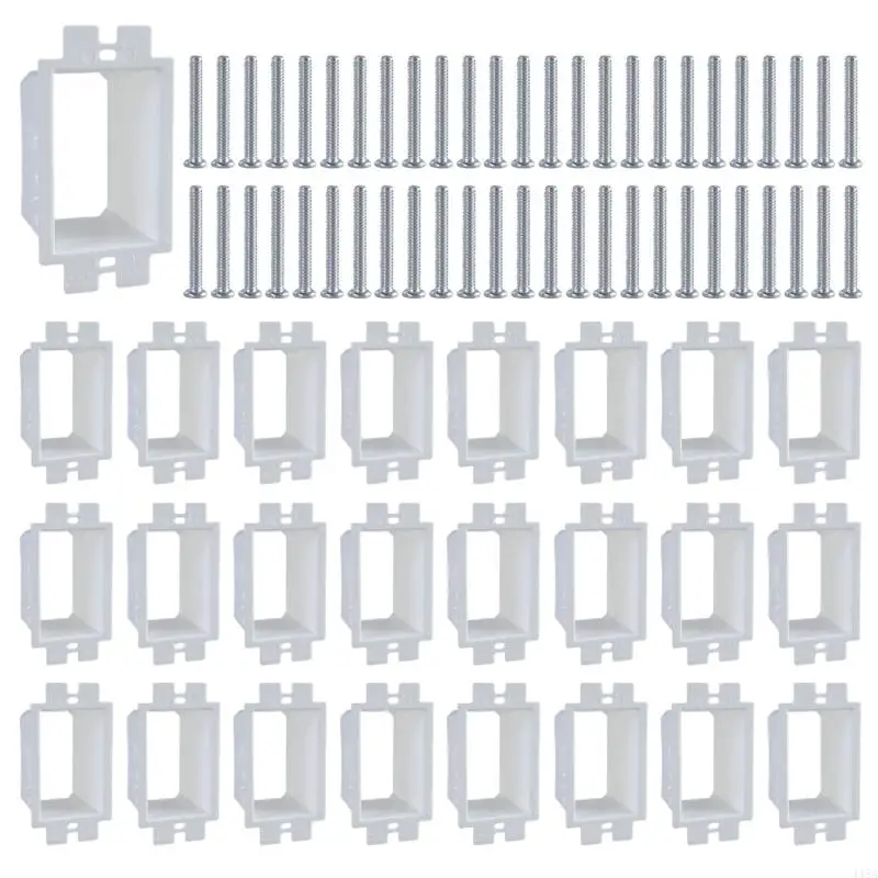 Pack Of 30 Electric Box Extenders with Screws set for Single Gang Receptacles 448A
Pack Of 30 Electric Box Extenders with Screws set for Single Gang Receptacles 448A