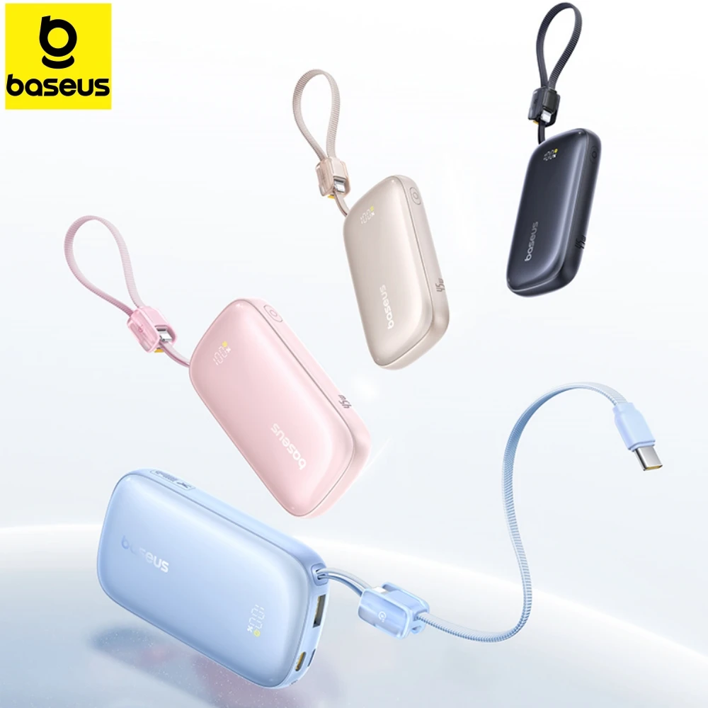 Внешний аккумулятор Baseus 10000 мАч с быстрой зарядкой 45 Вт, высокой емкостью 20000 мАч и съемным кабелем USB-C для iPhone 17, 16
Внешний аккумулятор Baseus 10000 мАч с быстрой зарядкой 45 Вт, высокой емкостью 20000 мАч и съемным кабелем USB-C для iPhone 17, 16
