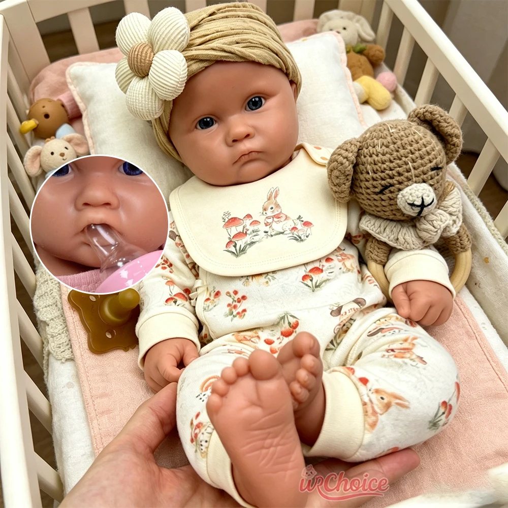 Realistic 45cm Can Open Mouth Doll Silicone Reborn Baby Chubby Weighted Rebirth Doll Easy to Clean Gift for Collectors
Realistic 45cm Can Open Mouth Doll Silicone Reborn Baby Chubby Weighted Rebirth Doll Easy to Clean Gift for Collectors