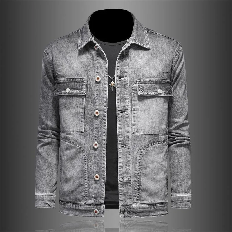 Autumn and Spring New Fashion Trend Pure Color American Vintage Workwear Jacket Men's Casual Loose Sports Plus Size Denim Jacket
Autumn and Spring New Fashion Trend Pure Color American Vintage Workwear Jacket Men's Casual Loose Sports Plus Size Denim Jacket