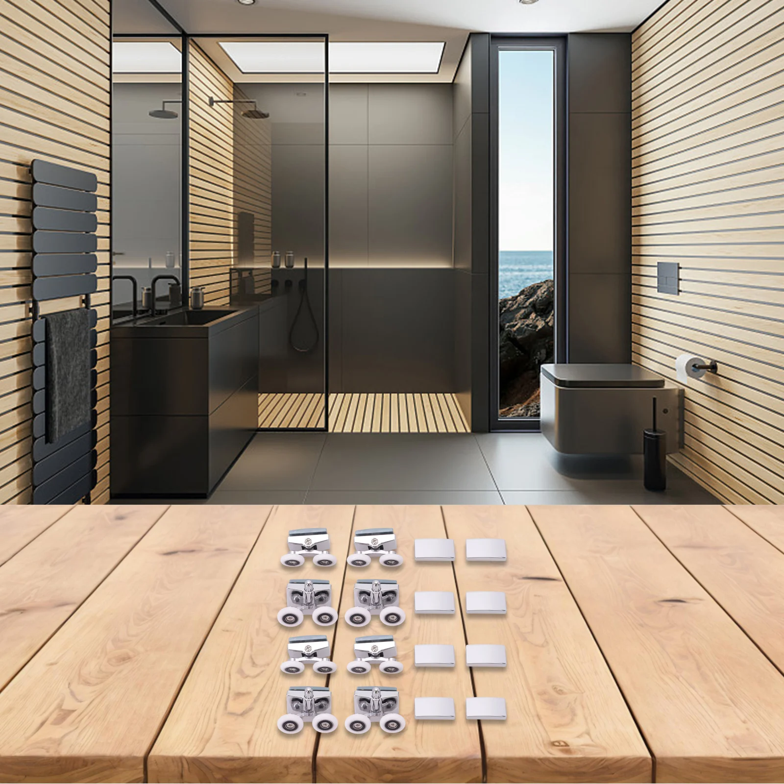 8 шт., дверные ролики/направляющие/колеса для двойной душевой шины, верхняя и нижняя часть 23 мм, сменная фурнитура, аксессуары для ванной комнаты
8 шт., дверные ролики/направляющие/колеса для двойной душевой шины, верхняя и нижняя часть 23 мм, сменная фурнитура, аксессуары для ванной комнаты