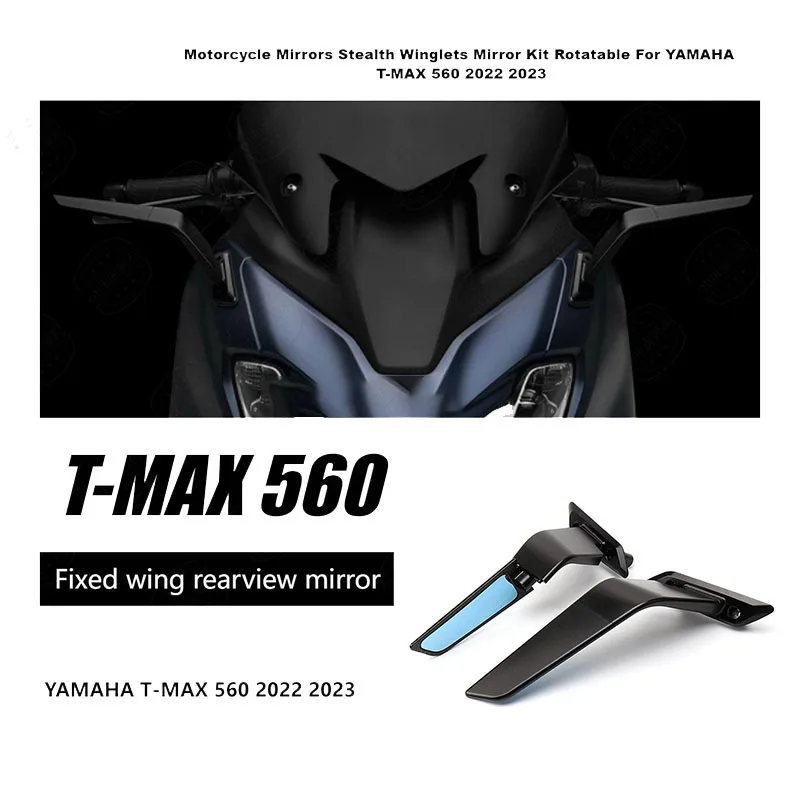 FOR Yamaha T-MAX560 2022-2024 CNC Racing Mirrors - Dual Mode Aerodynamic Spoiler & Foldable Design
FOR Yamaha T-MAX560 2022-2024 CNC Racing Mirrors - Dual Mode Aerodynamic Spoiler & Foldable Design