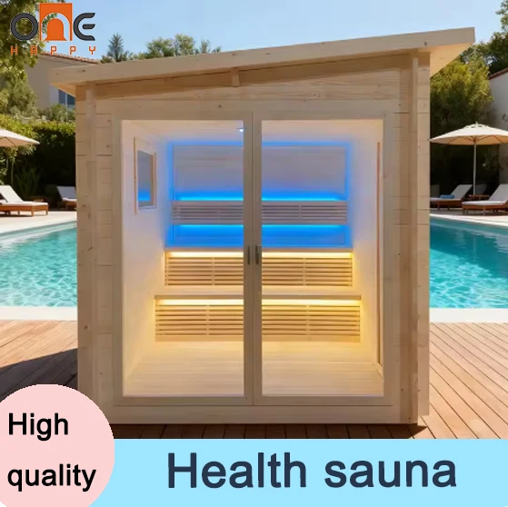 Outdoor Sauna Rest Area Solid Wooden House Prefabricated Natural Cedar Square Sauna Room For Home Garden Relax Space
Outdoor Sauna Rest Area Solid Wooden House Prefabricated Natural Cedar Square Sauna Room For Home Garden Relax Space