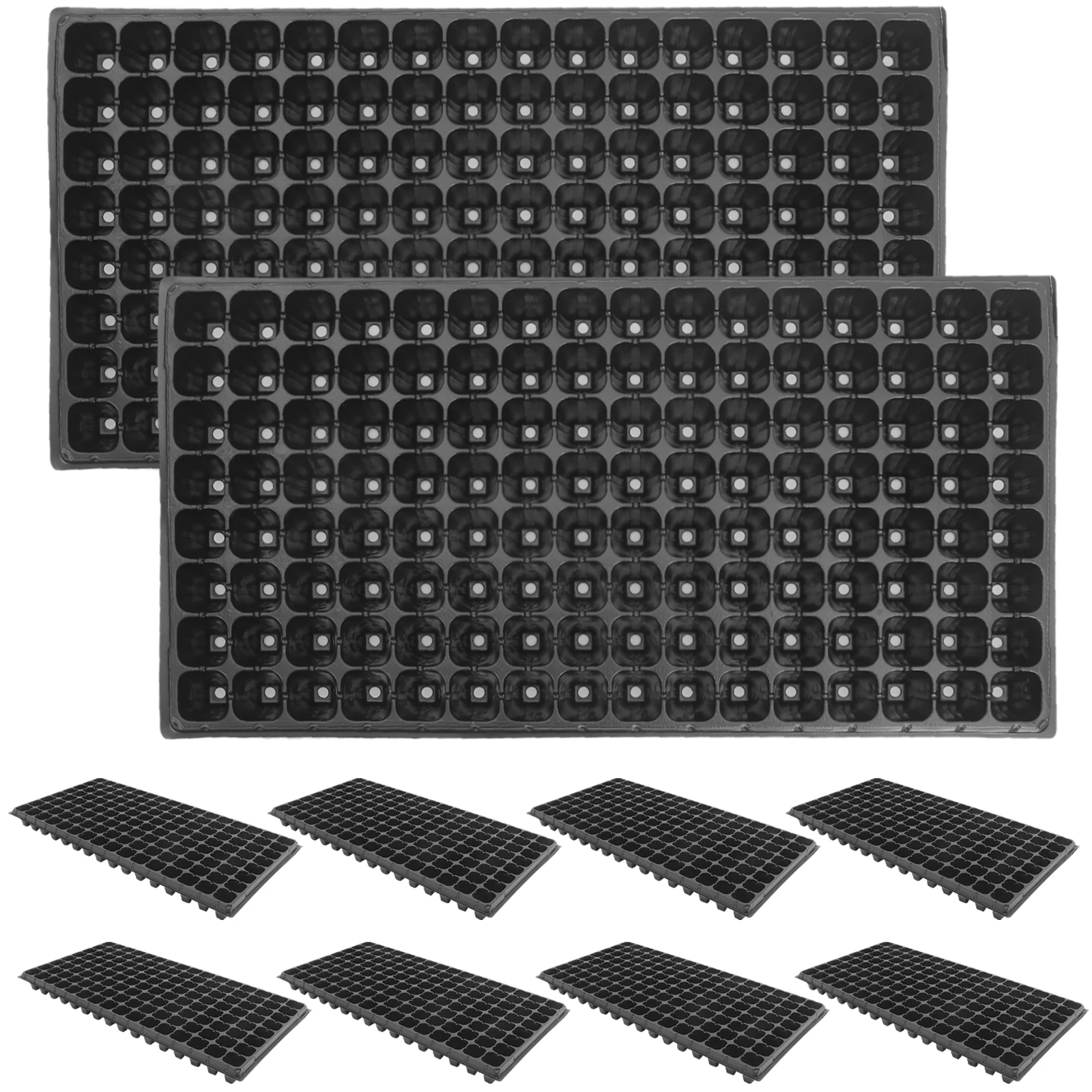 10 pcs 128 Holes Seedling Tray Rectangular Plant Plate for Greenhouse Garden Growing Container Sprouter Plastic Lightweight Anti
10 pcs 128 Holes Seedling Tray Rectangular Plant Plate for Greenhouse Garden Growing Container Sprouter Plastic Lightweight Anti
